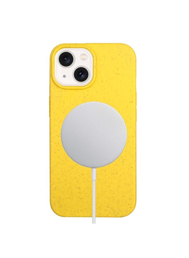 اس-توب جراب لهاتف iPhone 15 مصنوع من مادة القش المغناطيسية Wheat MagSafe + جراب هاتف TPU - Image 1