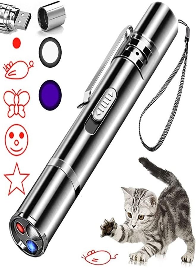 Al shams trading - Cat Laser Toy, Cat Toy Laser Pointer, Laser Pointer for Interactive Toys for Indoor Cats Dogs, Long Range 7 Modes Lazer Projection for Kitten Pet Chaser Tease Stick Training Exercise - Image 1