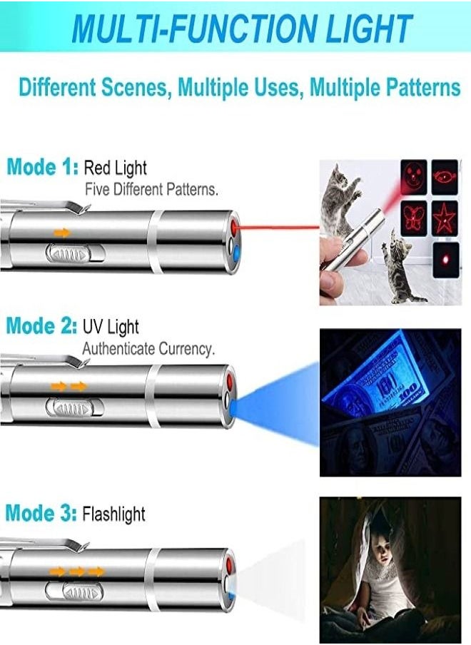 Al shams trading - Cat Laser Toy, Cat Toy Laser Pointer, Laser Pointer for Interactive Toys for Indoor Cats Dogs, Long Range 7 Modes Lazer Projection for Kitten Pet Chaser Tease Stick Training Exercise - Image 1