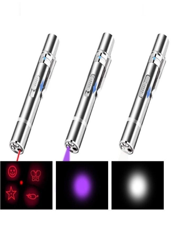 Al shams trading - Cat Laser Toy, Cat Toy Laser Pointer, Laser Pointer for Interactive Toys for Indoor Cats Dogs, Long Range 7 Modes Lazer Projection for Kitten Pet Chaser Tease Stick Training Exercise - Image 1
