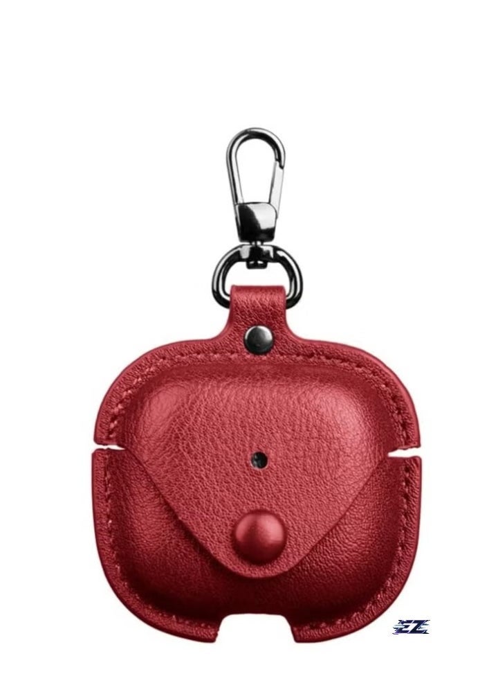 ELTRAZONE - Case Compatible with AirPods 4 2024 – PU Leather with Keyring Included, Anti-Scratch Protective Case Cover for AirPods 4 2024 - Image 1