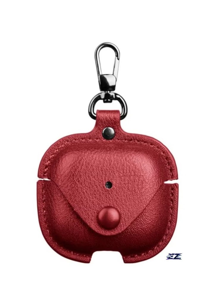 ELTRAZONE - Case Compatible with AirPods 4 2024 – PU Leather with Keyring Included, Anti-Scratch Protective Case Cover for AirPods 4 2024 - Image 1