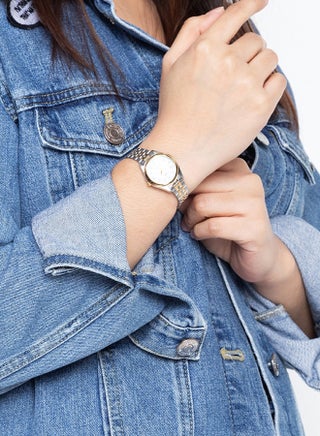 Women Enticer Analog Watch LTP-1129G-7BRDF - 32 mm - Silver/Gold - view 5
