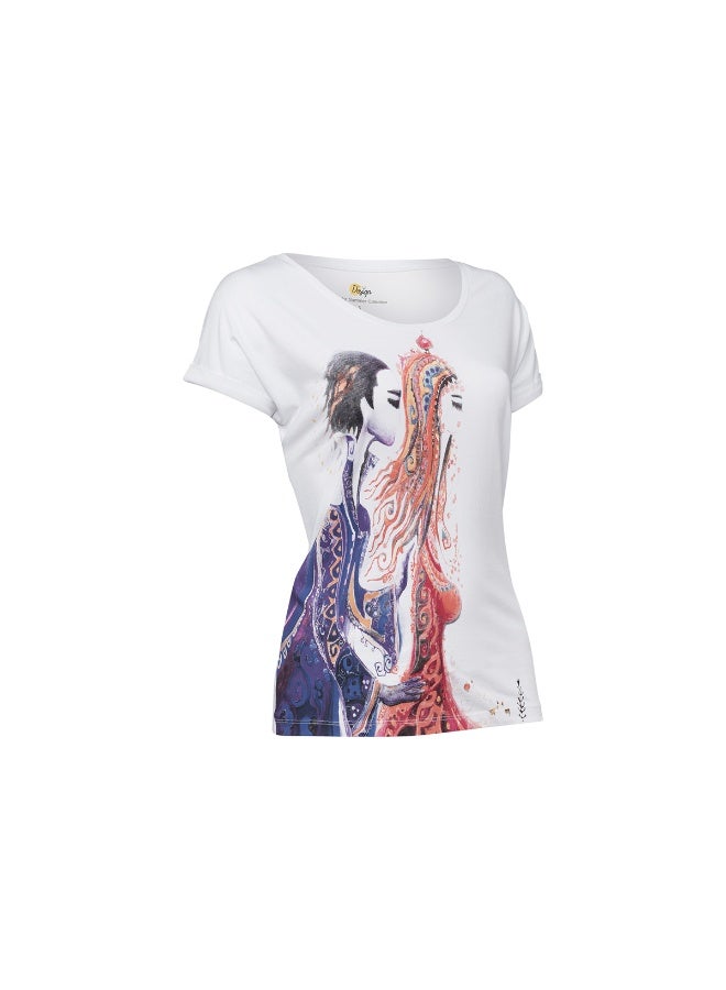 Biggdesign Love Women's T-Shirt-Medium Size - Image 2