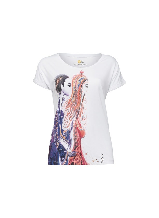 Biggdesign Love Women's T-Shirt-Medium Size - Image 1