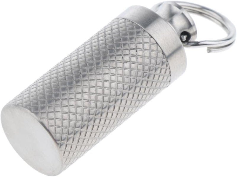 klarakoPortable Daily Pill Case, Titanium Waterproof Pill Box, Small Pocket Pill Container Keychain Keyring for Men Women - Image 4