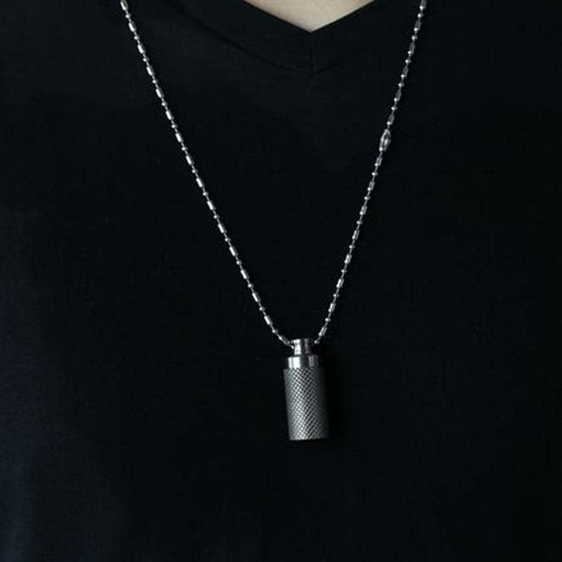 klarakoPortable Daily Pill Case, Titanium Waterproof Pill Box, Small Pocket Pill Container Keychain Keyring for Men Women - Image 5