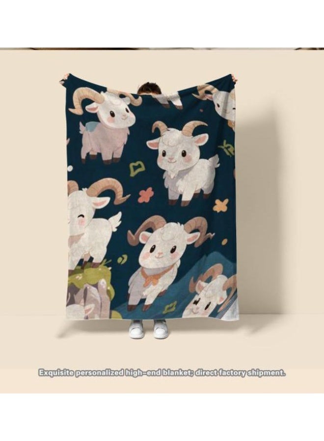 عام بطانية رقيقة من الفانيلا الكرتونية للأطفال والرضع (دافئة ومريحة، ومناسبة للنوم والألعاب) 70 سم * 100 سم - Image 3