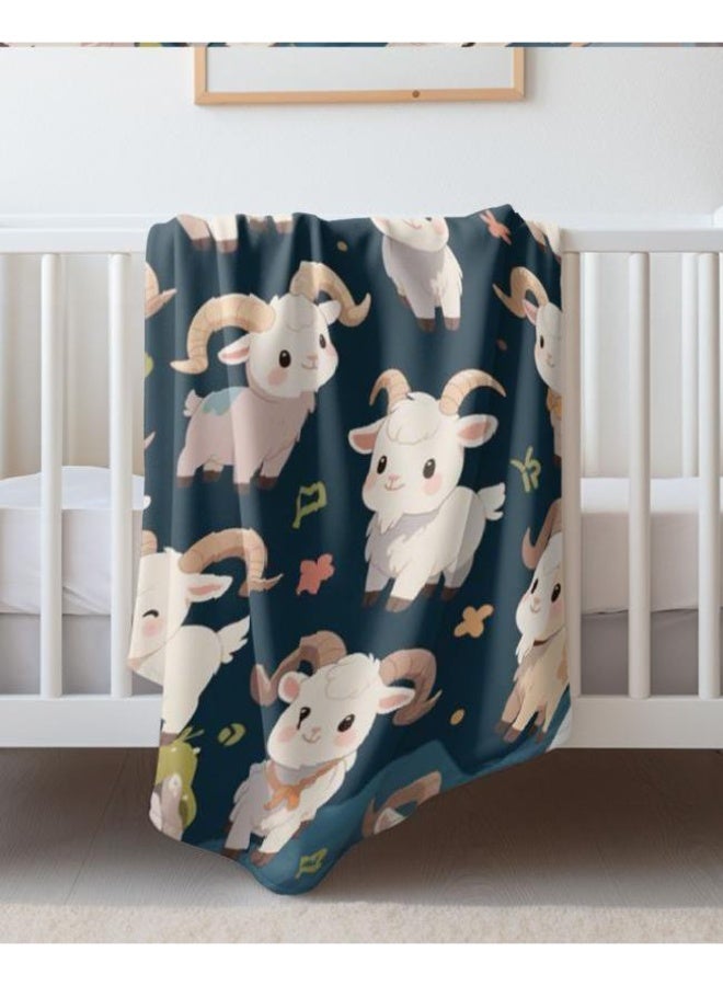 عام بطانية رقيقة من الفانيلا الكرتونية للأطفال والرضع (دافئة ومريحة، ومناسبة للنوم والألعاب) 70 سم * 100 سم - Image 4