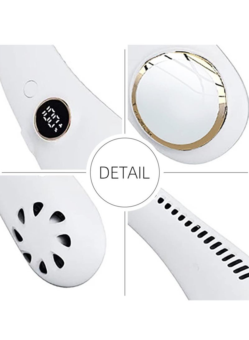Personal Fan, Leafless, Rechargeable, Head Phone Design, Usb Powered Desk Fan,3-Speeds Adjustable - Image 4