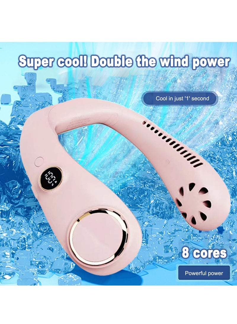 Personal Fan, Leafless, Rechargeable, Head Phone Design, Usb Powered Desk Fan,3-Speeds Adjustable - Image 3