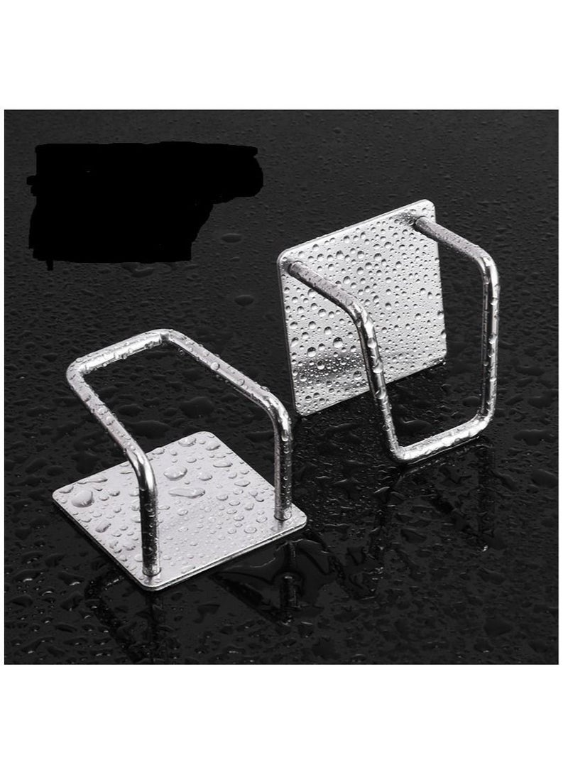 Y&D 2Pcs stainless steel sponge rack kitchen free punch ball rag drain storage  - Image 4