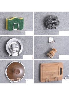 Y&D 2Pcs stainless steel sponge rack kitchen free punch ball rag drain storage  - Image 2