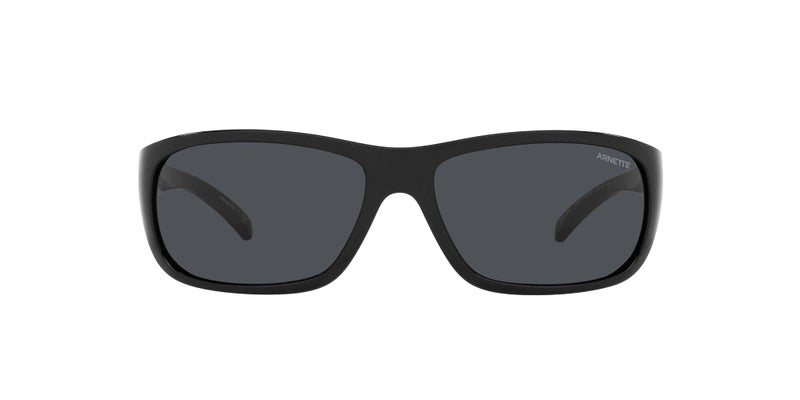 ARNETTE Unisex Sunglasses Black Frame, Dark Grey Lenses, 63MM - Image 1