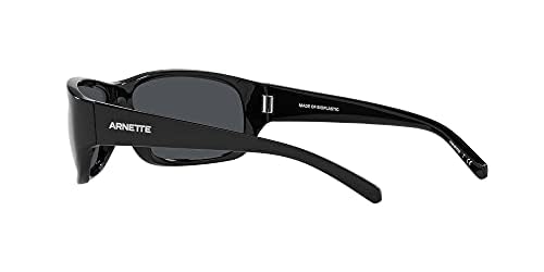 ARNETTE Unisex Sunglasses Black Frame, Dark Grey Lenses, 63MM - Image 5