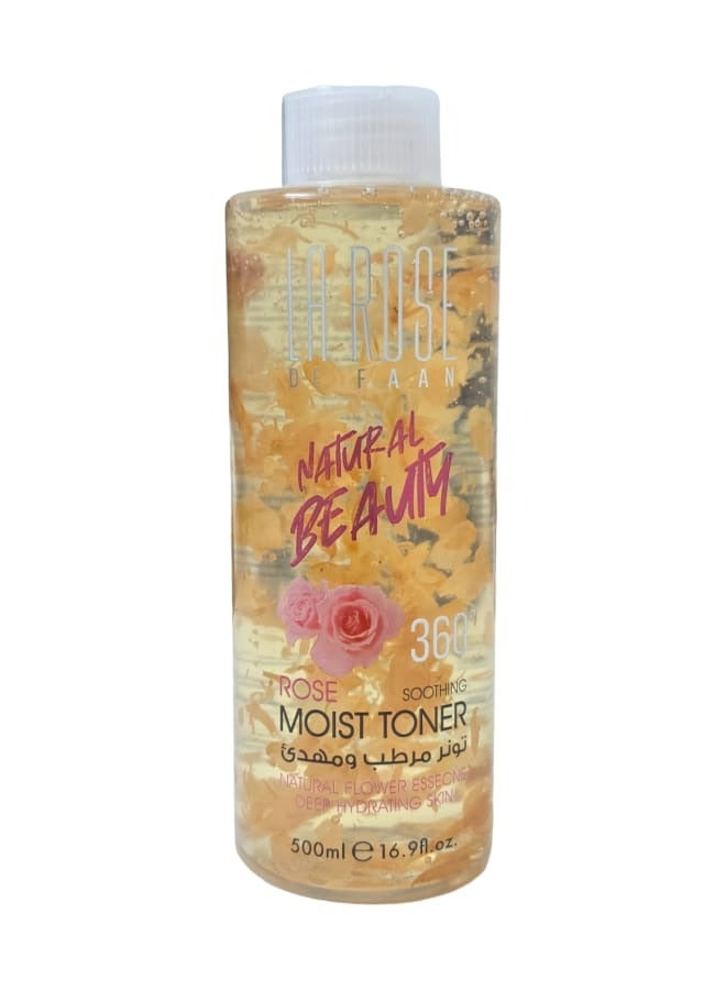 لا روز ناتشورال بيوتي - تونر مرطب ومهدئ بالورد 500 مل