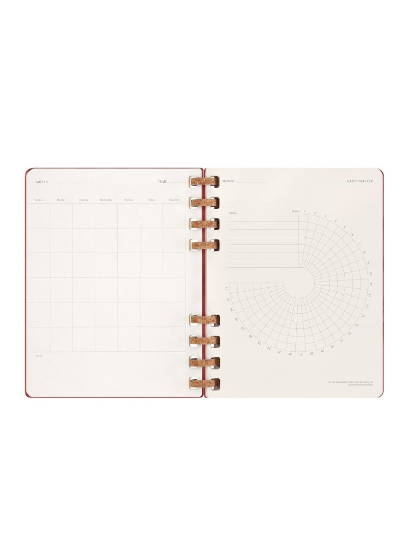 MOLESKINE Undated Spiral Weekly And Mondthly Agenda Hard Cover 19x25cm XL Size  - Image 5