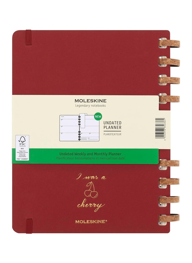 MOLESKINE Undated Spiral Weekly And Mondthly Agenda Hard Cover 19x25cm XL Size  - Image 2