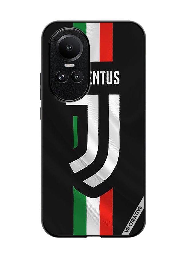 VR CREATIVE Protective Case Cover For Oppo Reno 10 Juventus Logo Design Multicolour - Image 1