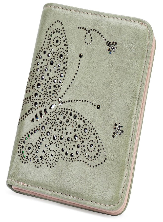 KITEVIUN Small RFID Wallet Women Ultra Thin Slim Womens Wallet Mini Compact Bifold Pocket Ladies Wallets for Women GREEN - Image 1