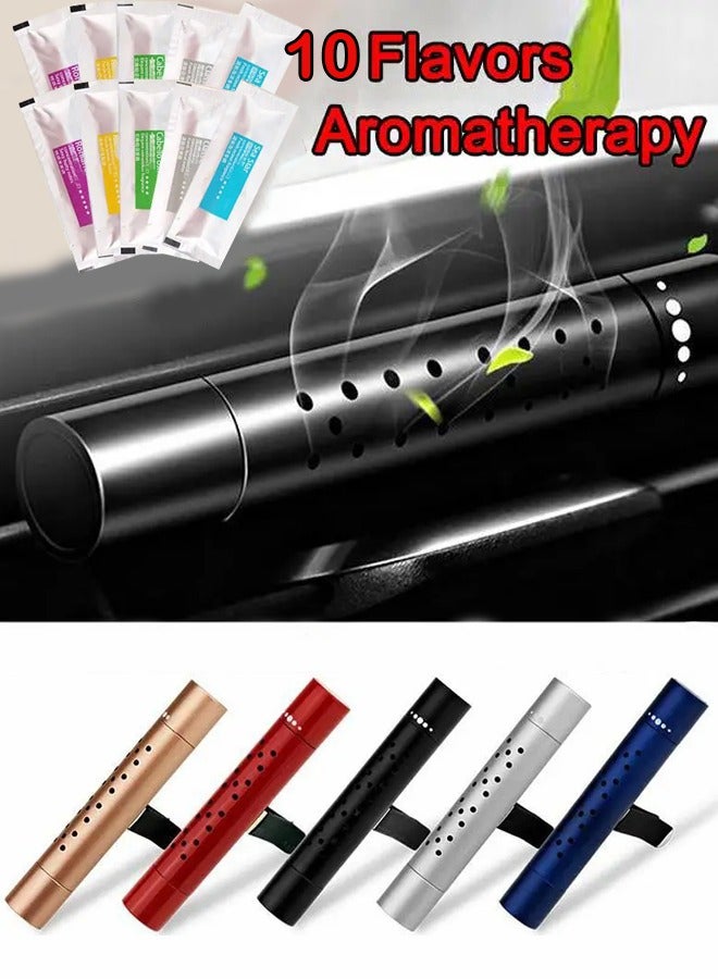 Generic 11Pcs car air freshener air outlet clip air outlet shape aromatherapy car accessories air freshener blue  - Image 1