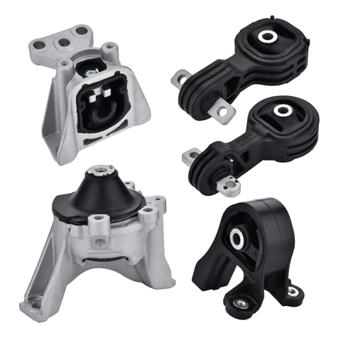 Kinwrdsn Engine Motor Mount Compatible with Honda CR-V 2007 2008 2009 2010 2011 2.4L L4 Replacement Motor Mounts for A4535, A4536, A4595, A4598, A65010 - Image 1
