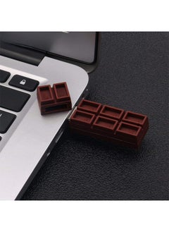 Generic Chocolate Creative USB Flash Drive Student U-Disk 4G 8G 16G 32G 64G 128G Data Storage Device Silicone Shell USB 2.0 Interface-Color:Double Row Of Chocolate-Capacity:32GB  - Image 5