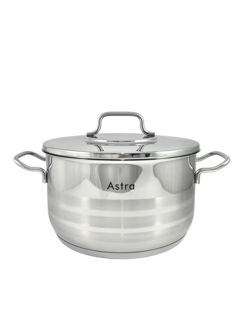 Homemaker ASTRA Premium 4.6L Stainless Steel Casserole Pot – 22×12 cm | Versatile Oven & Stovetop Cookware, Even Heat Distribution, Dishwasher Safe | Made in Turkey - Image 2