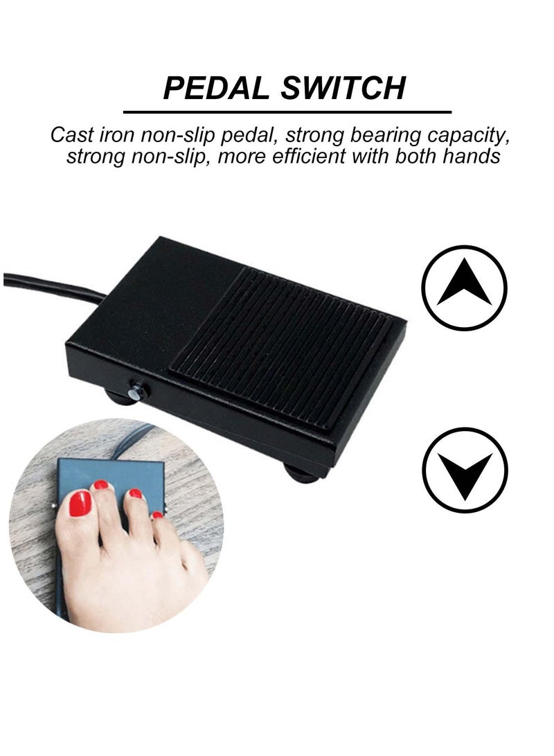 XiuWoo Light for Lash Extension ,With UV Glasses, 5W LED Adjustable Lash Lamp With Rollers for Lash Artists, Nail Tech, Gel Curing Lash Light Nail Manicure Dryer with Foot Pedal Removable Lamp Head - Image 2