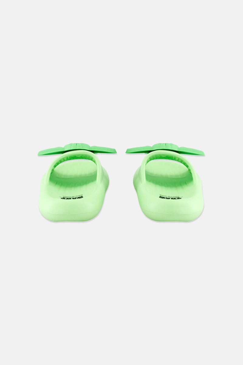 STAR WARS Kids Boys Yoda Slip On Slippers, Lime - Image 2