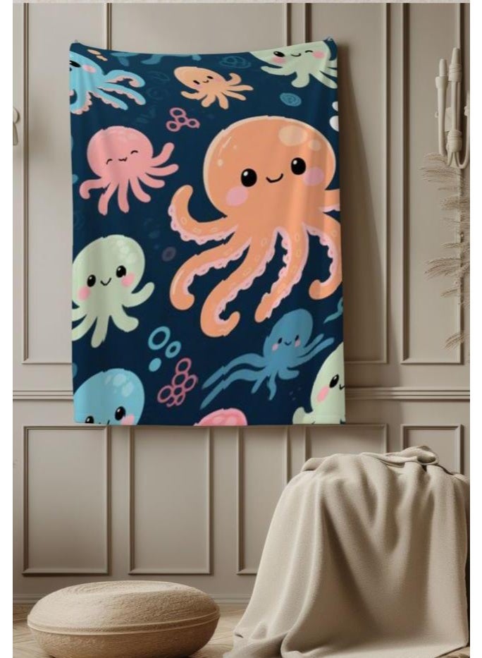 عام بطانية رقيقة من الفانيلا الكرتونية للأطفال والرضع (دافئة ومريحة، ومناسبة للنوم والألعاب) 70 سم * 100 سم