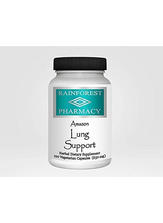 Amazon Lung Support 500mg, 120 Vegetarian Capsules | Ecologically Wildcrafted Herbal Blend for Lung Support | Non-GMO
