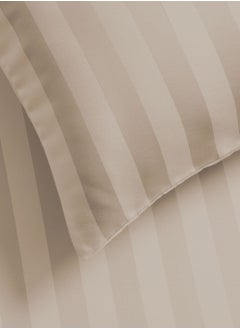 Master Home Textile King Microfiber Sheet Set, King Size 3 Pieces, Hotel Stripes design  - Image 4