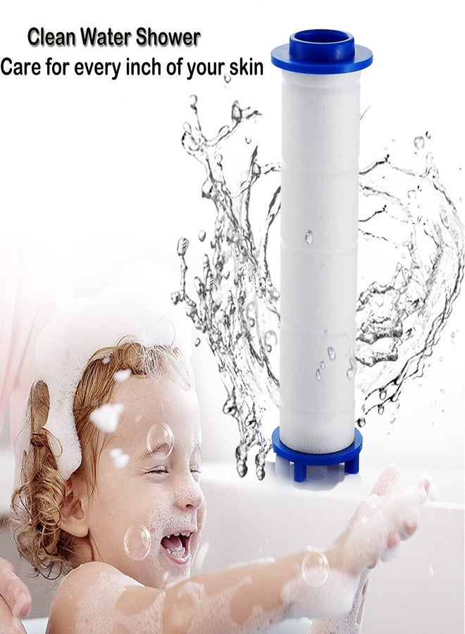Besititli Replacement Filters for Hydro Jet Shower Head, High Pressure Handheld Turbo Fan Shower Heads Filter, PP-Cotton Filter Cartridge for Vortex Shower Head Set of 12 with Clean Towel - Image 2
