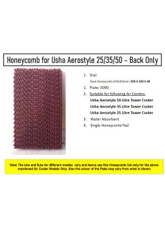HAVAI HAVAI Honeycomb Pad Back for Usha Aerostyle 35 Litre Tower Cooler  - Image 2