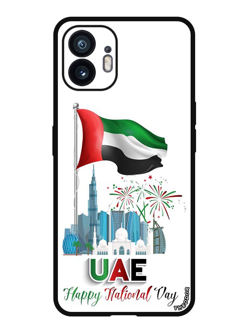 Theodor Protective Case Anti Scratch Shock Proof Bumper Cover For Nothing Phone (2) Uae National Day - Image 1
