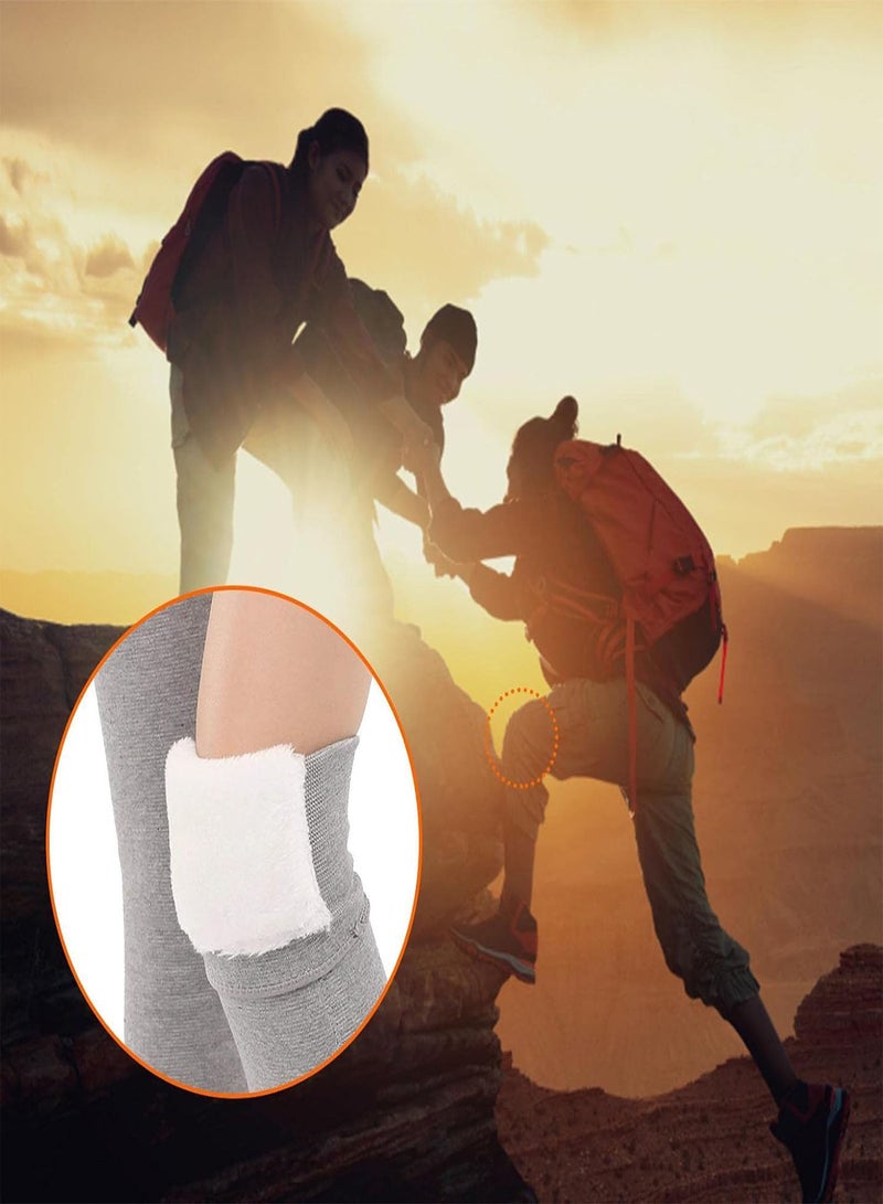 GGOOT Wool Knee Warmers,Thicken Wool Knee Brace | Flexible Soft Support Brace Elastic Cord Knee Braces Leg Warmers for Knee Winter Warm Knee Sleeves for Women Men - Image 5