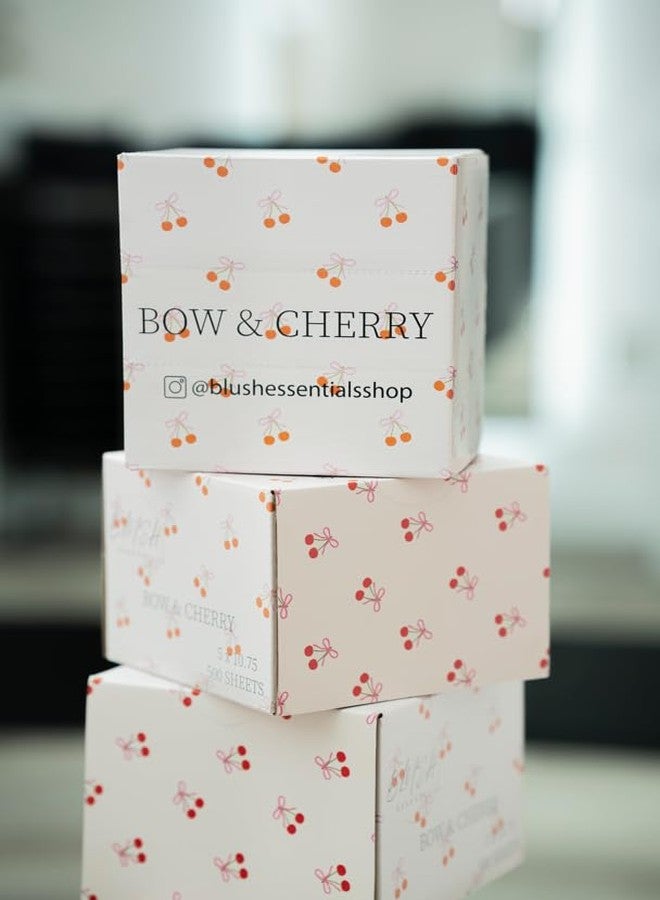 Blush Essentials Bow&Cherry Design Hair Foils - Salon Foils for Coloring - Aluminum Foil Sheets for Hair - 5"x10.75" - 500 Sheets - Professional Hair Foils for Highlighting and Salon Use - Image 5