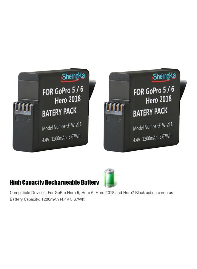 3-Channel Battery Charger For GoPro Hero 5/Hero 6/Hero 7 2018 Black - Image 4