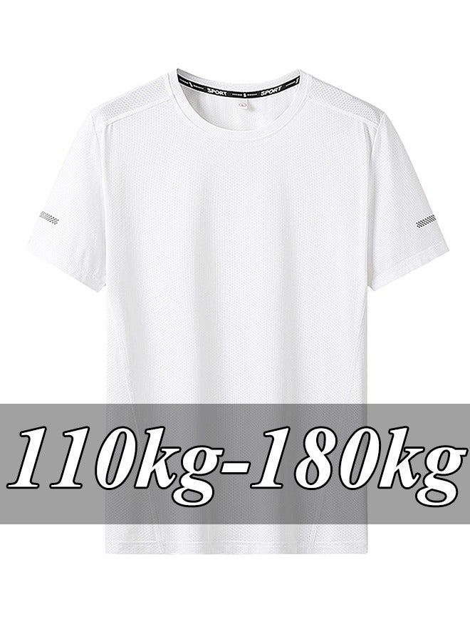 PATELIS T-shirt Big Size 7XL for Men Quick Drying cool T-shirt for Men Round Neck Plus Size Short Sleeve Oversized T Shirt  - Image 1