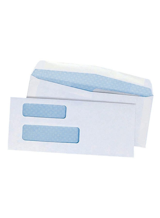 Quality Park 9 Security Envelopes Double Window Invoices And Quickbooks Statements 37/8 X 87/8 Inches Gummed 24 Lb White 500/Box (Qua24527) - Image 1