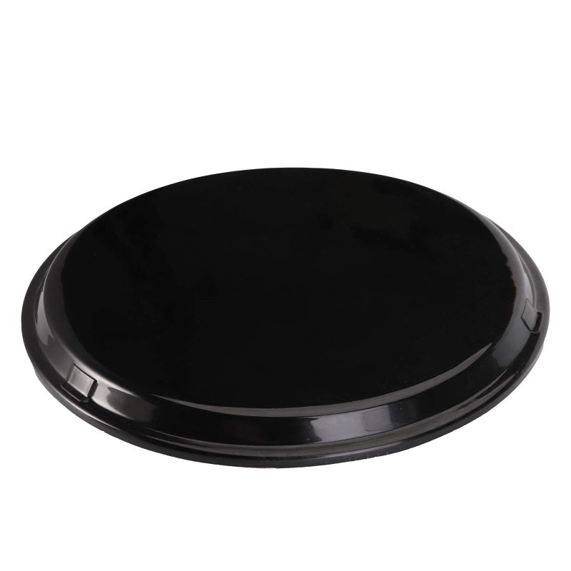 TOPZEA 3 Pack Restaurant Serving Trays, 11" Food Serving Tray Round Fiberglass Tray Non Slip Food Service Trays Platters for Restaurant, Parties, Breakfast, Cafe, Bar, Black - Image 3