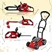 Arrowbash 4 Pcs Toy Gardening Tool Set for Kids Toy Weed Trimmer Chainsaw Hedge Trimmer Push Lawn Mower Battery Role Play Set Christmas Birthday Party Gift for Boys Girls - Image 4