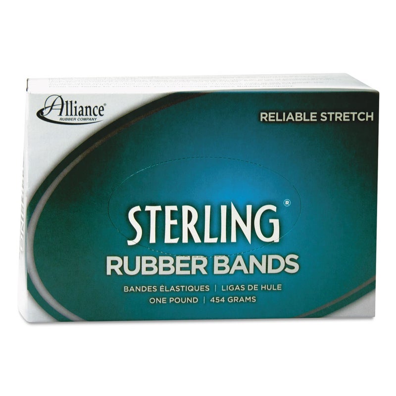 Alliance Rubber 24625 Sterling Rubber Bands Size #62, 1 lb Box Contains Approx. 600 Bands (2 1/2" x 1/4", Natural Crepe) , Beige - Image 4