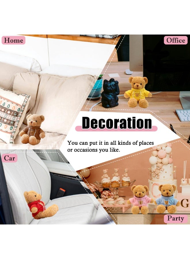 Yalla Pick 30 cm Teddy Bear Plush Toy, Soft PP Cotton Stuffed Animal with Removable Pink Hoodie, Cute Cuddly Bear Doll for Kids Teens, Birthday Gift - Image 5