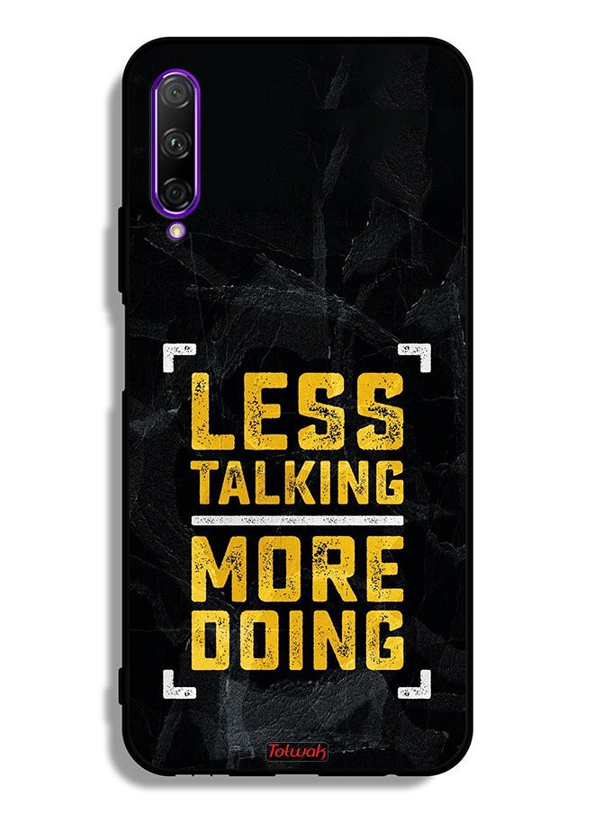 Tolwak - Huawei Y9s Protective Case Cover Less Talking More Doing - Image 1