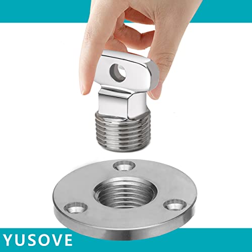 YUSOVE Marine Drain Plug Kit 316 Stainless Steel Boat Drain Plug Fits 1 inch Hole,with Screw,Boat Transoms Garboard Drain & Plug - Image 5
