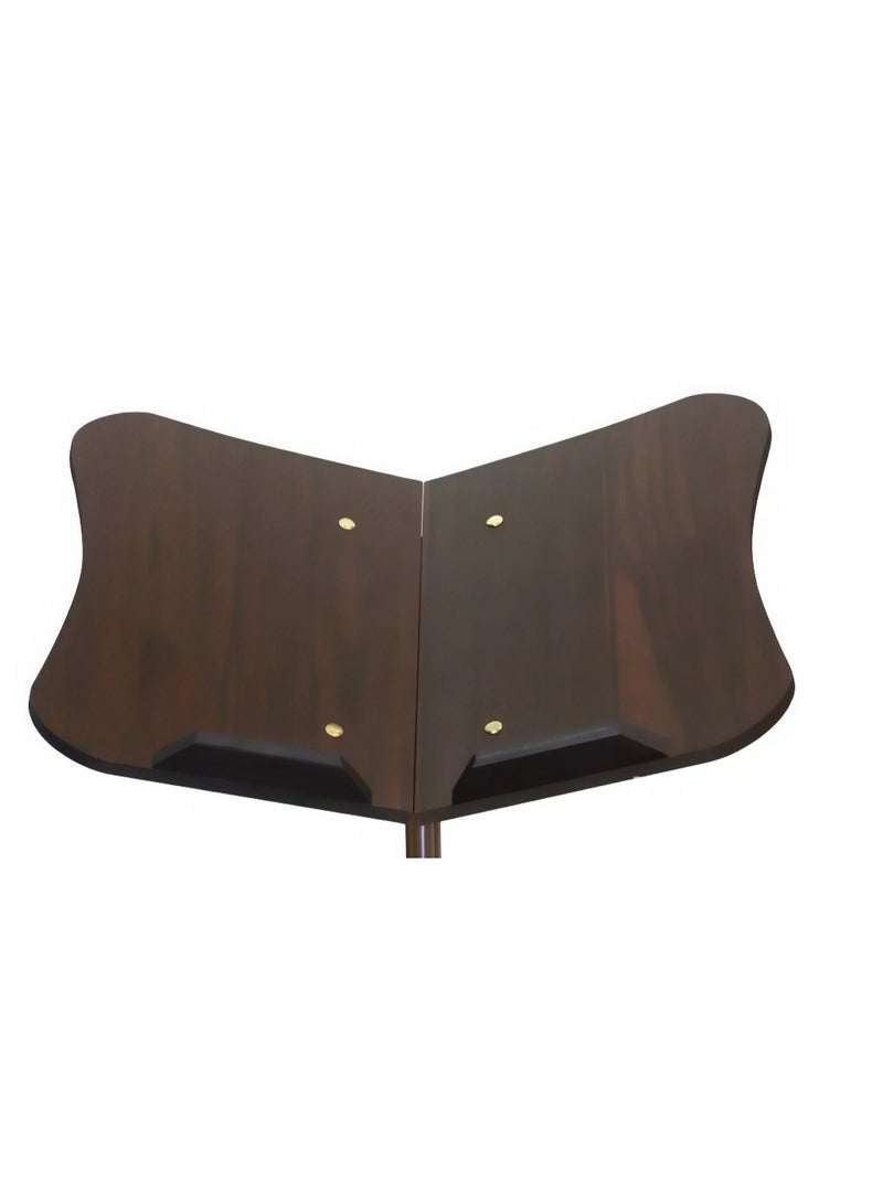 SUNDUS Quran stand Metal  with a wooden head and adjustable height. - Image 5