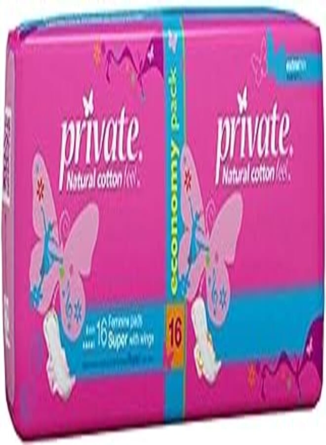 Private Sanitary Napkins Private Extra Thin Super ,16 Pads