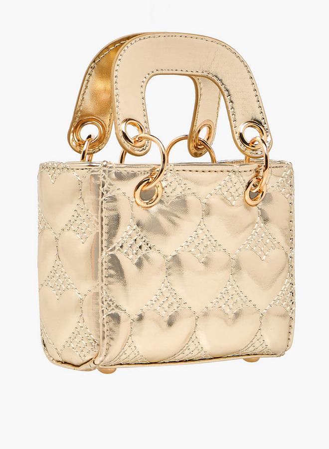 فلورا بيلا من شو إكسبرس حقيبة فلورا بيلا كروس بودي مبطنة على شكل قلب بحزام سلسلة مجموعة رمضان - Image 4